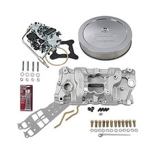 Sbc 350 Chevy Summit Stage 1 Intake Manifold 750 Cfm Carb Air Cleaner Combo