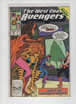 West Coast Avengers #42 (1989) Vision Quest story arc begins, Marvel Comics