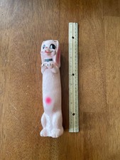Vintage pink dog squeak squeaky toy
