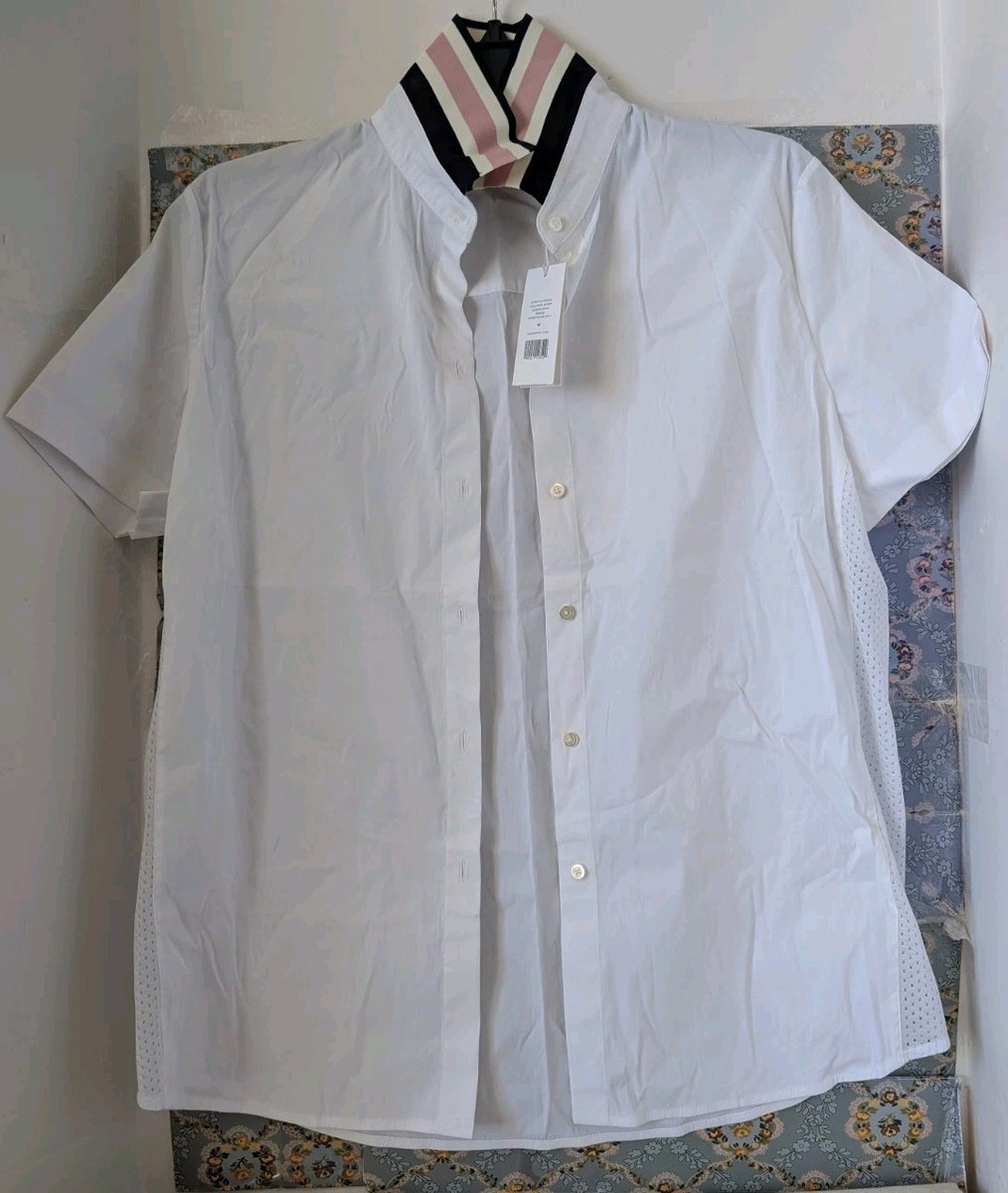 シャツ Tory Sport STRETCH POPLINCOLLARED SHORT SLEEVE SHIRT White Medium