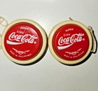 2 x Rare Vintage Coca Cola Russell Super YO YO COKE Collectables 3 spare strings
