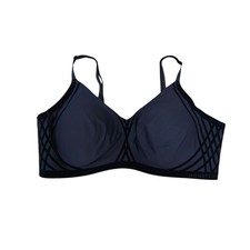 HONEYLOVE Sculptwear 2X Black Comfort Lift Full Figure Bra Wireless Support