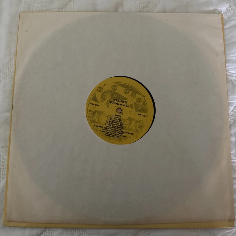 FABIAN Fabian’s Greatest Hits LP Vinyl  NM R&R oldies Elvis   - Image 3 of 4