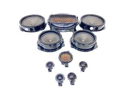 15 16 AUDI A3 AUDIO SPEAKER SET FRONT REAR WOOFER TWEETER OEM B0.03
