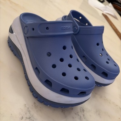Crocs MEGA CRUSH Cornflower Blue Chunky Heavy Clogs M 4/W 6