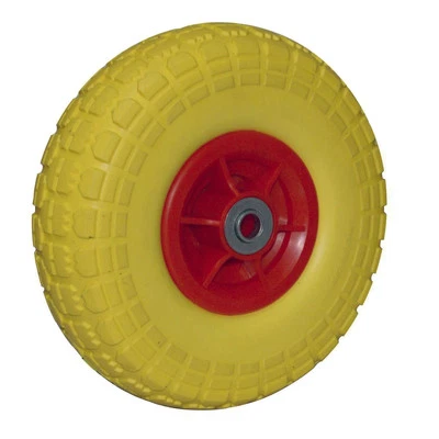 FABOER Puncture Proof Tyres Solid 10'' Burst Sack Truck Rubber Trolley Wheel Heavy Duty
