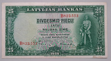 Latvia 25 latu 1938 - see other sales