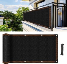 Fence Privacy Screen -  3'X10' Black Privacy Fence Screen Outdoor Shade Balcony