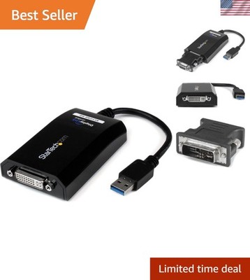 USB 3.0 to DVI / VGA Adapter - 2048x1152 - External Video & Graphics Card - D...