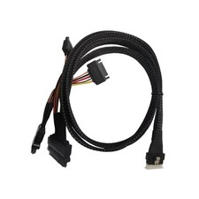 SFF8654 8i to 2xSFF8639 NVME Cable External Internal 12/24Gbps Cable Replace