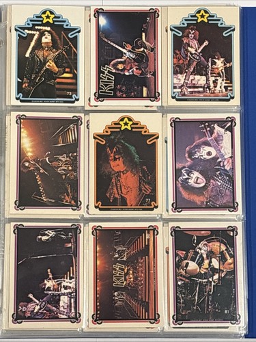 1978 Aucoin Donruss Serie 1 & 2 Kiss Trading Cards Komplettsatz 1-132 im Binder - Bild 11 von 19
