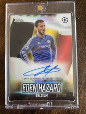 Eden Hazard autographed autograph card