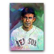 Rick Ferrell #3 Art Card Limited 42/50 Edward Vela Signed (Boston Red Sox)
