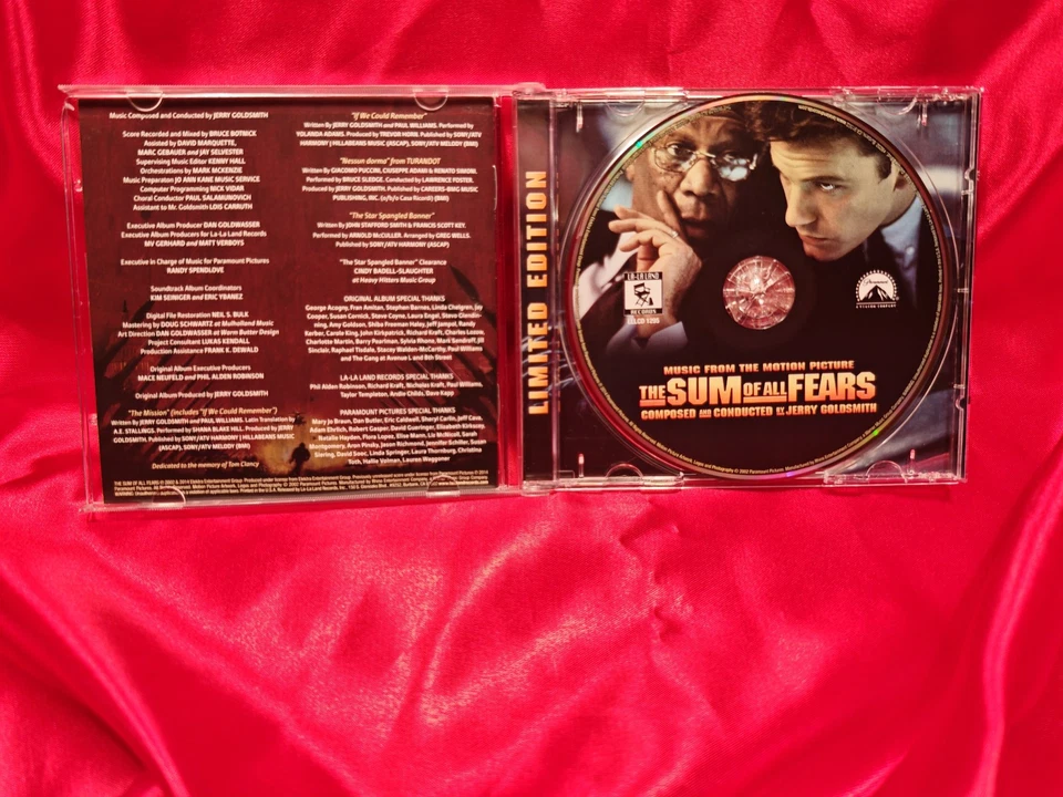 JERRY GOLDSMITH - "THE SUM OF ALL FEARS" Expanded & Remastered SOLD OUT Ost CD - Bild 2 von 3