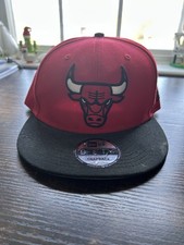 Chicago Bulls Snapback New Era 9FIFTY Cap NBA Hat Black Red SnapBack