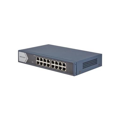 HIKVISION DS-3E0516 Switch 16 Porte Gigabit RJ45 | Montaggio Rack 19"