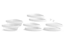 Sterling Store+ Basic 10-Piece Shelf Bin Caddy Accessory Kit in White 88028700-0