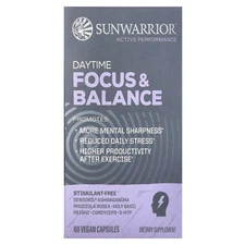 2 X Sunwarrior, Daytime Focus & Balance, 60 Vegan Capsules