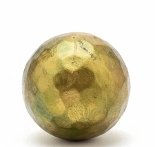 Pier 1 Gold Foil Decorative Centerpiece Ball - 4-inches