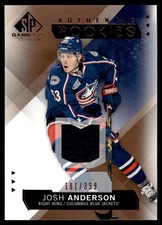2015-16 SP Game Used Copper Jersey Josh Anderson 181/399 Columbus Blue Jackets