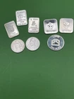 8grams 1 Gram Silver Bars and Rounds .999 Fine Silver