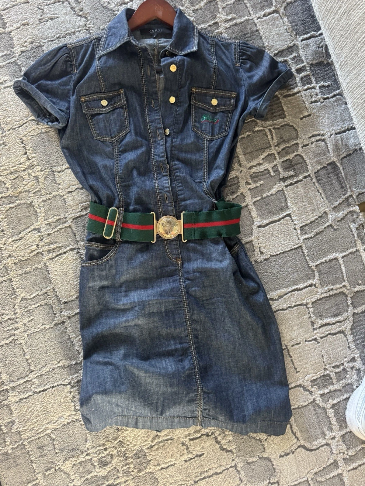 Robe vintage en jean Gucci M