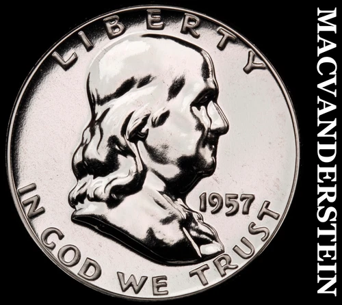 1957 Franklin Half Dollar- Silver Choice Gem Proof Luster No Reserve #i526