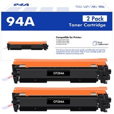 2 Pack CF294A 94A Toner Cartridge For HP LaserJet Pro M118dw MFP M148fdw M149fdw