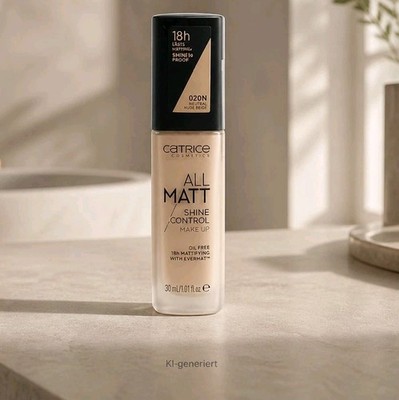 Catrice All Matt Shine Control Makeup Foundation 020N Neutral Nude Beige 30ml