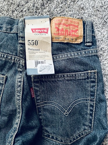 Levi’s Boys 550 Relaxed Fit Blue Jeans LEVIS Denim Kids Sz 8 Slim NWT - Picture 6 of 7