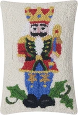 Peking Handicraft - Nutcracker Red Hooked Pillow - 31GY2023C12OB