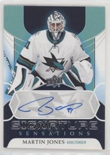 2020-21 Upper Deck Signature Sensations Series 1 Martin Jones #SS-MJ Auto