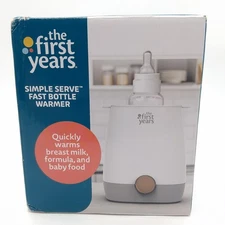 The First Years Simple Serve Bottle Quick Warmer Y1095 Baby Formula Heater New