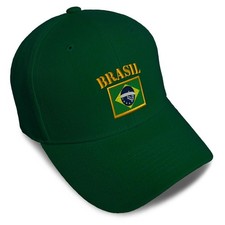 Baseball Cap Brazil Style B Flag One Size, Fo...