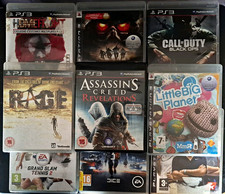 9 PS3 Games With Manuals Job Lot