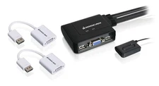 IOGEAR 2-Port VGA and DisplayPort KVM Switch Kit (gcs22dpkit)