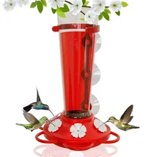 Large Leak Proof Window Hummingbird Feeders for Outdoors Hanging - Wasp and B...