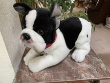 NEW FAO Schwarz 13 Plush Puppy Dog Boston Terrier French bulldog 2018