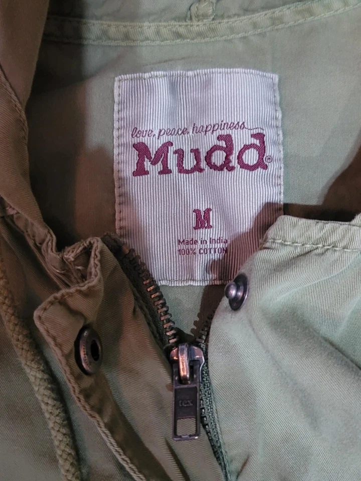 Chaleco Grunge Mudd Y2k Mujer Estilo Militar Verde Cordón Cintura Sudadera con Capucha Años 90 Foto 3 de 4