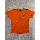 Harley Davidson T Shirt Mens L Orange Stonewall Dealer Graphic Short Sleeve Tee