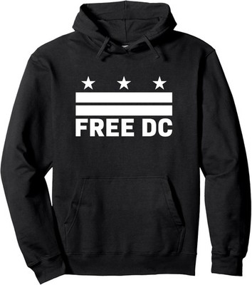 Free DC Design American Free American Funny Design Unisex Hooded Sweatshirt