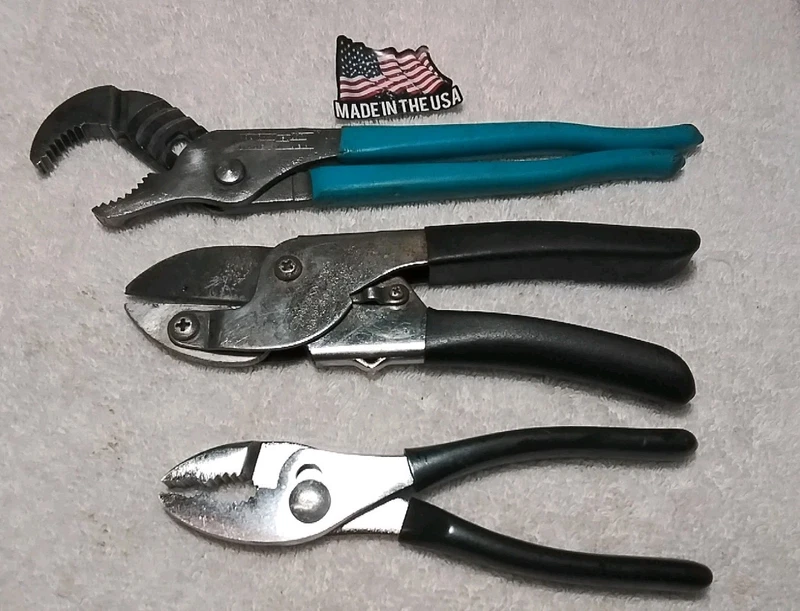 vintage USA pliers lot from Craftsman, Channellock and NAPA