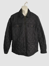 $180 Weatherproof Vintage Men's Black Long Sleeve Zip-Front Puffer Jacket Sz XL