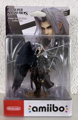 Sephiroth Amiibo Figur No. 90 Super Smash Bros. Nintendo WiiU Switch 3DS Neu OVP