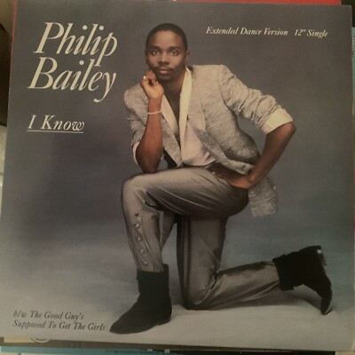 LP Vinyl PHILIP BAILEY I Know 12  Single NrMt 44-04027