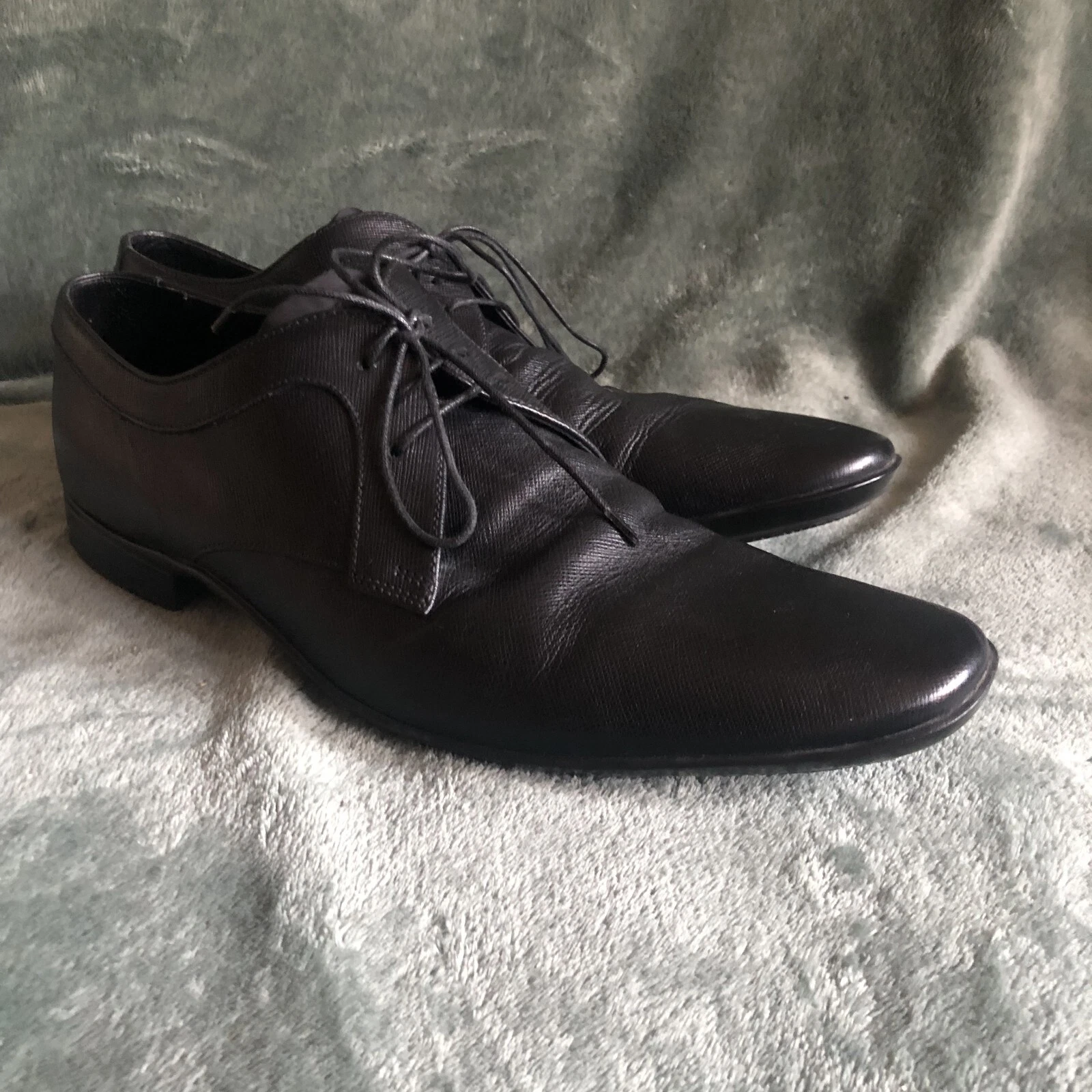 Scarpe Prada uomo nere in pelle taglia 10