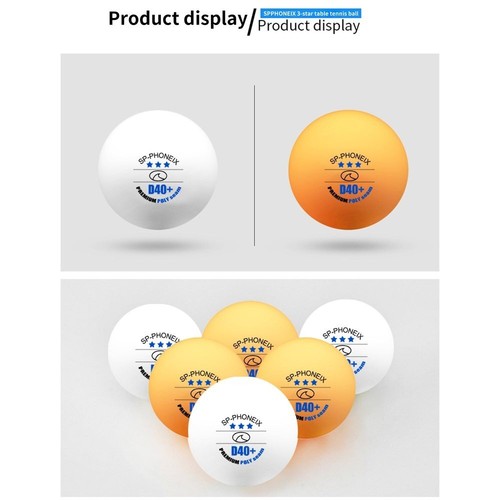SP-Phoneix 3 Star Table Tennis ABS Plastic Balls PingPong Balls Seamless Design - Picture 9 of 22