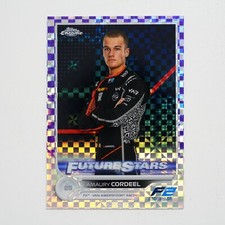 2022 Topps Chrome Formula 1 Purple Checkered Flag Refractor /199 Jake Hughes #97