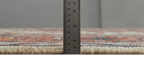 Handgeknüpfter Elfenbein und Rost Antik Traditionell Wolle Vorleger Wohnzimmerteppich - Bild 27 von 65