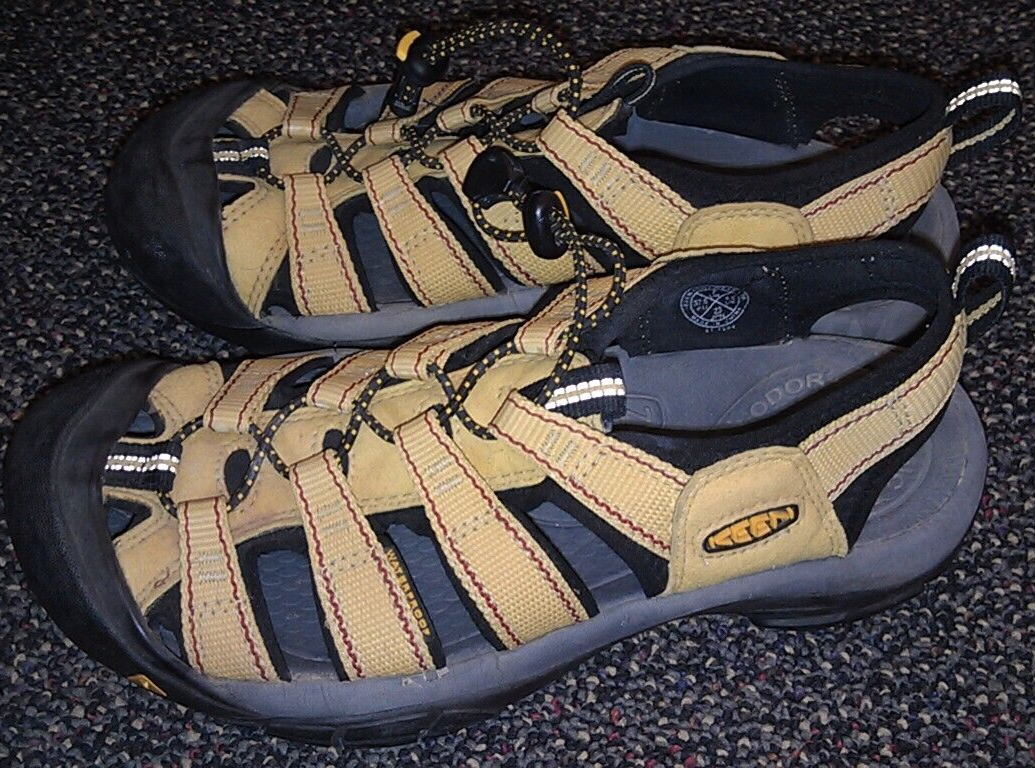 Sandali da escursionismo gialli KEEN Newport da donna impermeabili taglia 7 US EU 37 5